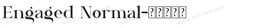 Engaged Normal字体转换